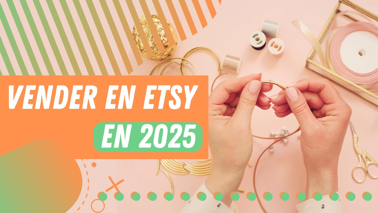 Las manos de una mujer haciendo joyas, uno de los nichos más rentables para vender en Etsy.